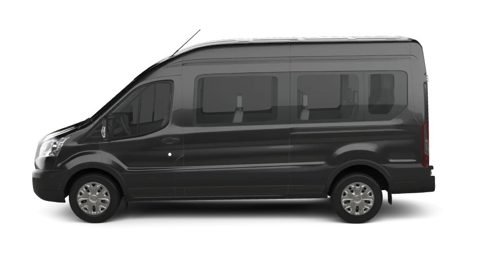 The Carey Executive Van Ford Transit Van, fleet vehicle for executive group transportation.