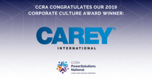 Carey International 2019 CCRA Travel Network Corporate Culture Award
