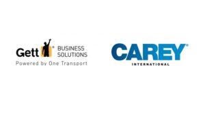 Logos for Gett and Carey International