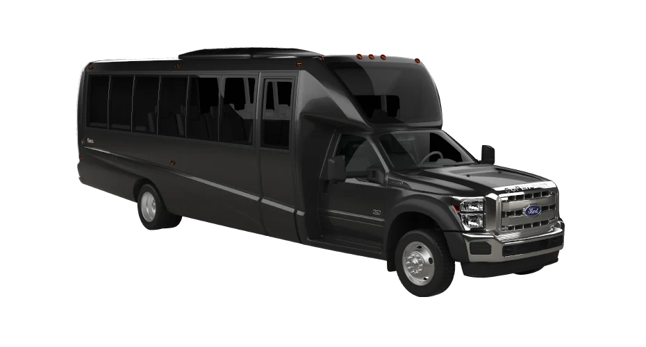 Carey limo Lincoln Town Car limousine interior